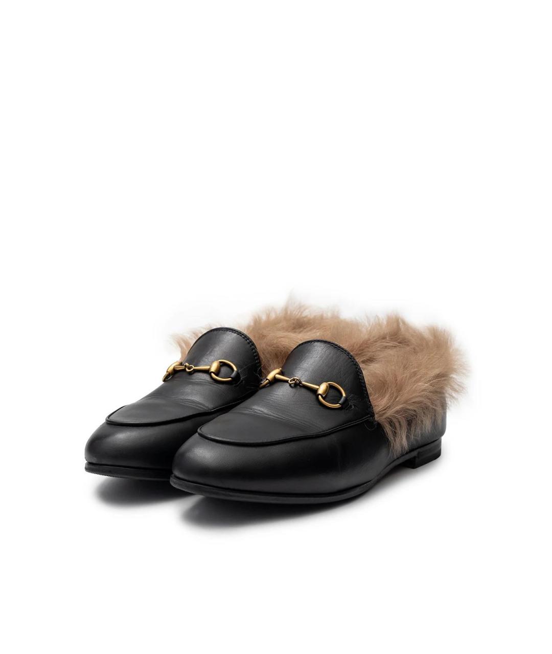 GUCCI Черные кожаные лоферы, фото 2