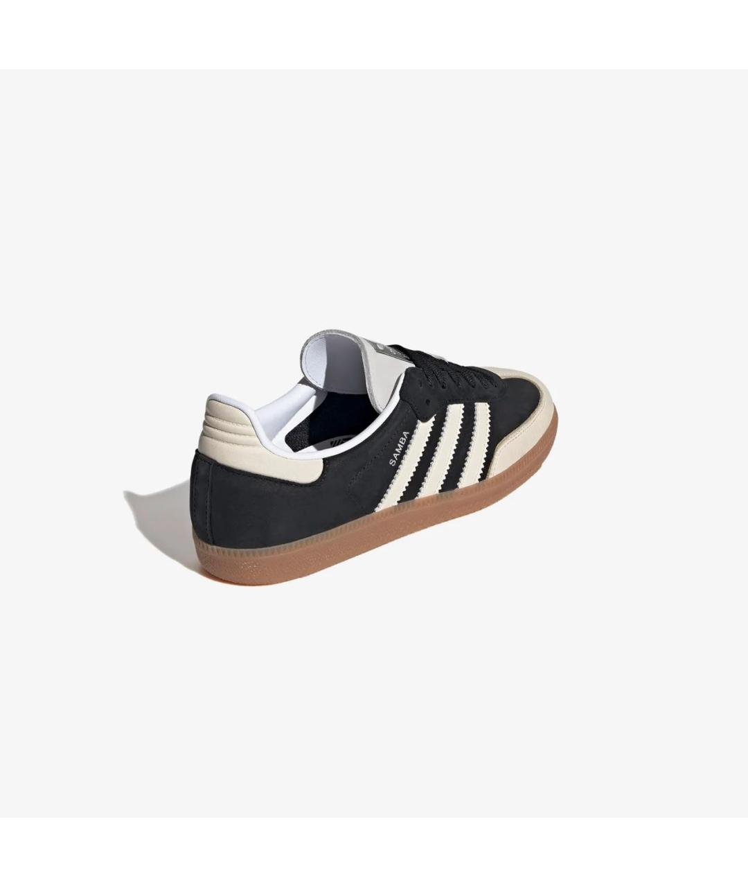 ADIDAS Черные кожаные кеды, фото 3