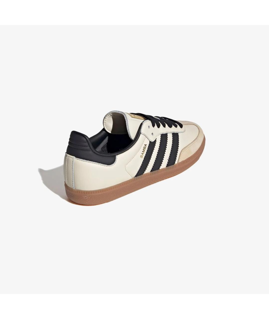 ADIDAS Бежевые кожаные кеды, фото 3