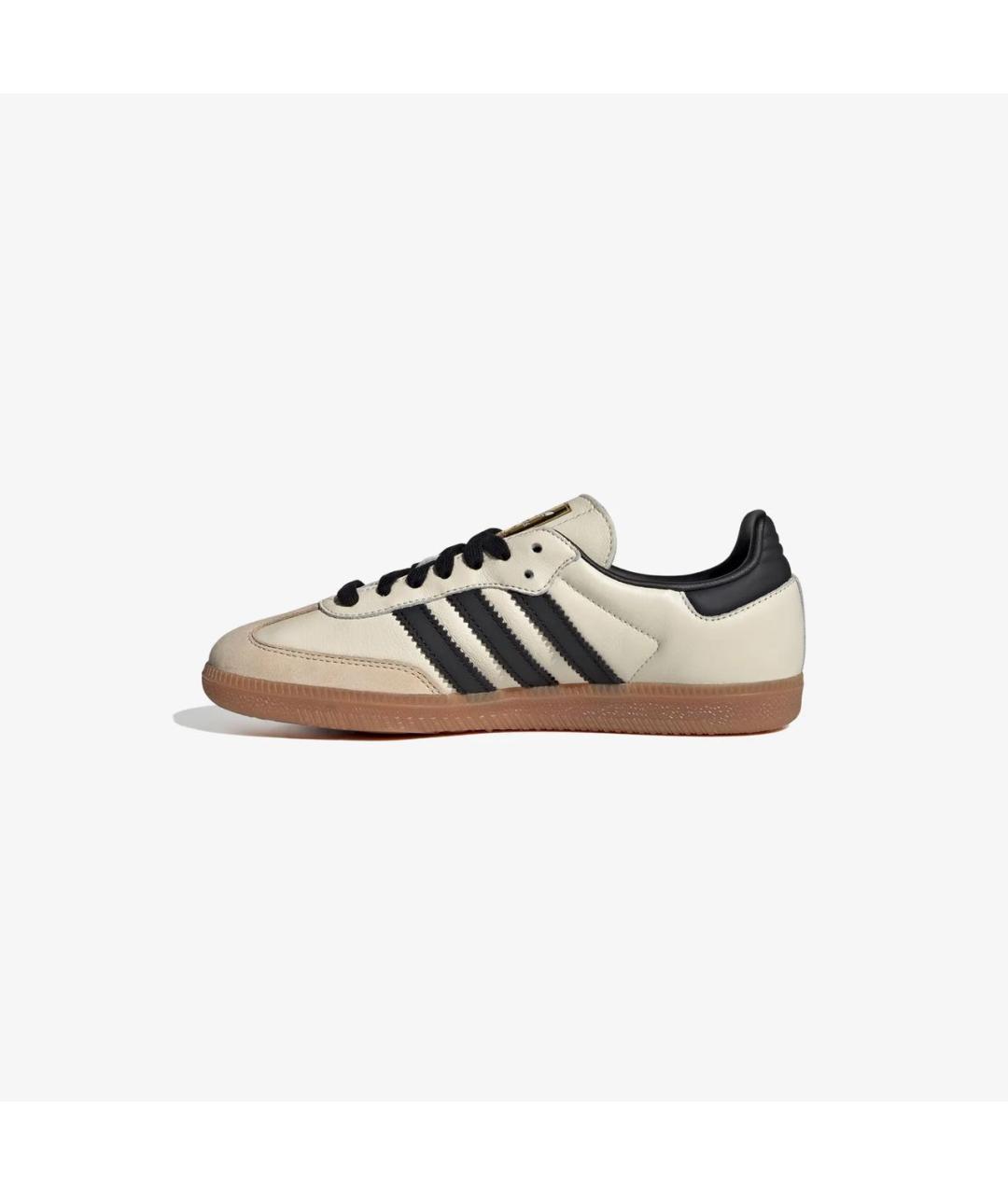 ADIDAS Бежевые кожаные кеды, фото 4