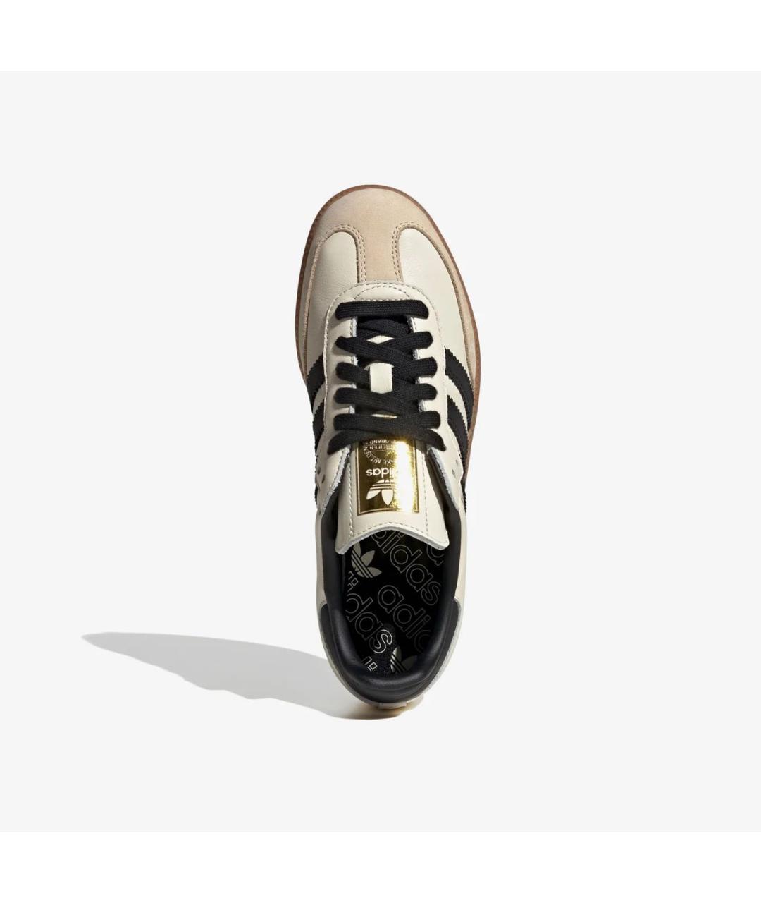 ADIDAS Бежевые кожаные кеды, фото 7