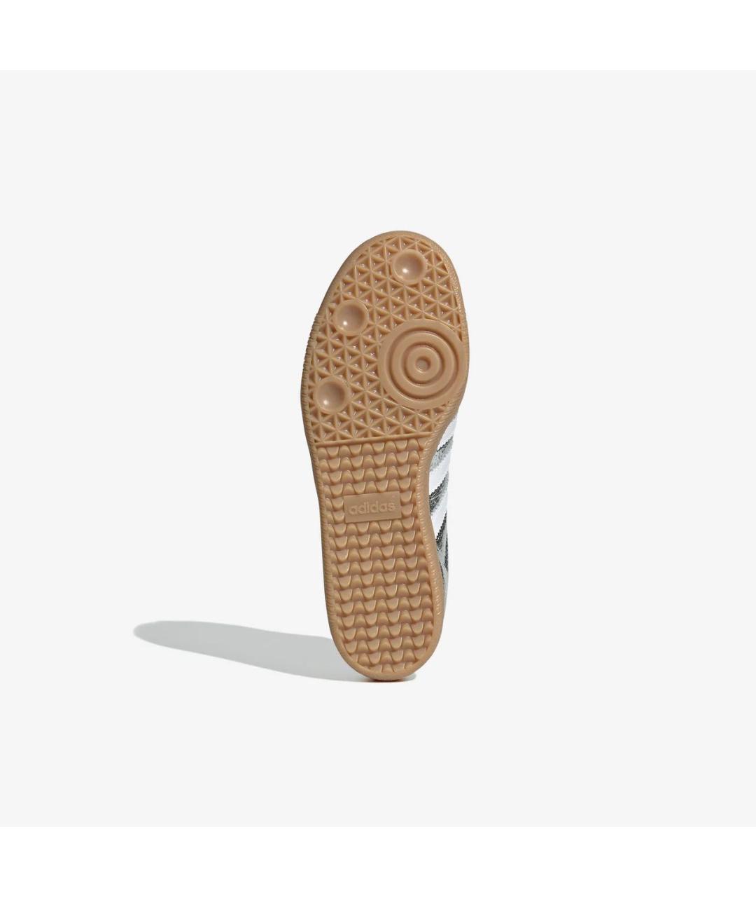 ADIDAS Серебряные кожаные кеды, фото 8
