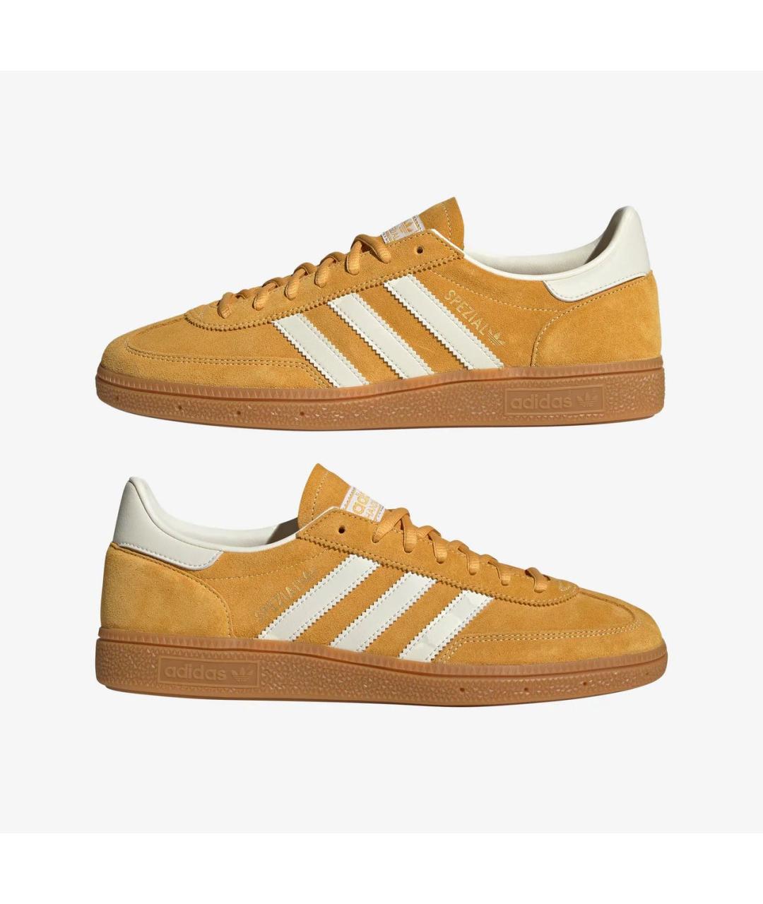 ADIDAS Желтые замшевые кеды, фото 6
