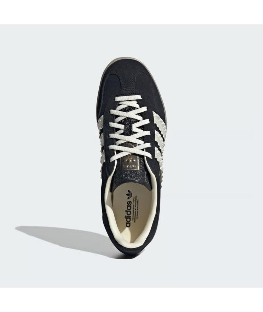 ADIDAS Черные замшевые кеды, фото 3