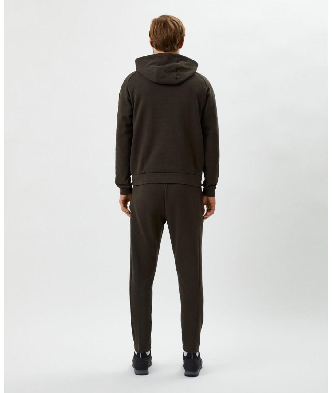 EMPORIO ARMANI Хаки хлопковый спортивный костюм, фото 3
