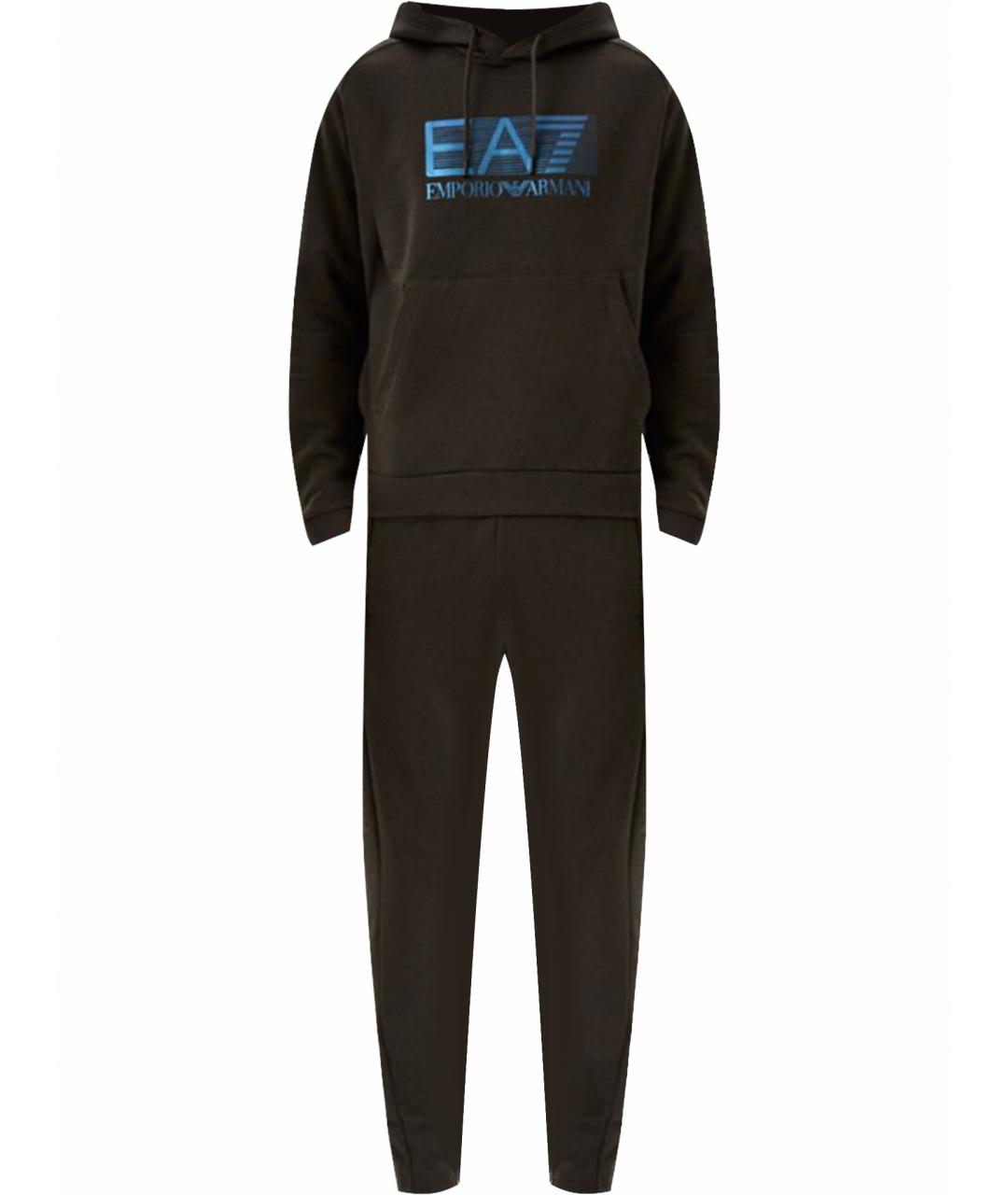 EMPORIO ARMANI Хаки хлопковый спортивный костюм, фото 1
