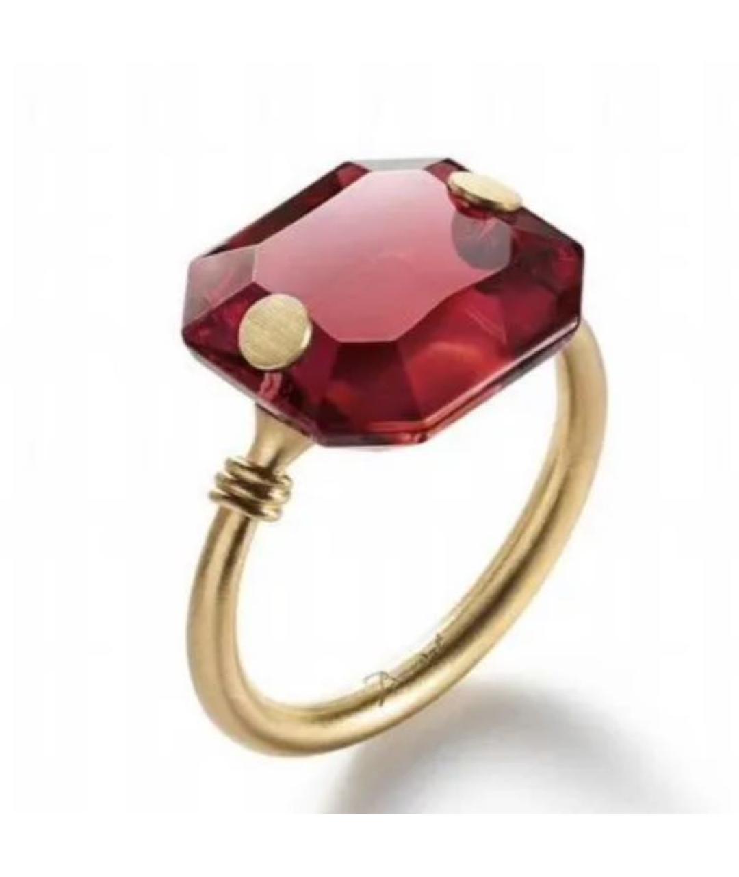 BACCARAT Бордовое кольцо из желтого золота, фото 3