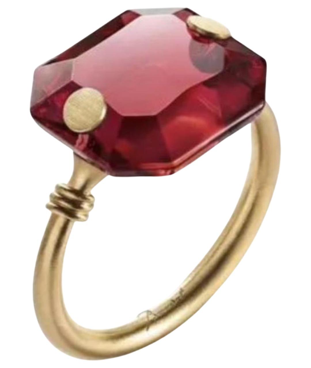BACCARAT Бордовое кольцо из желтого золота, фото 1