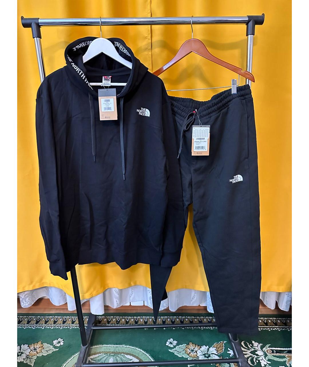 THE NORTH FACE Черный хлопковый спортивный костюм, фото 2