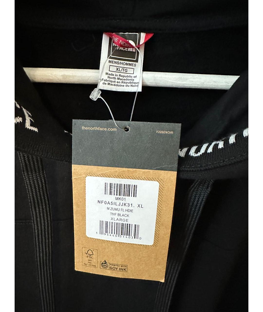THE NORTH FACE Черный хлопковый спортивный костюм, фото 8