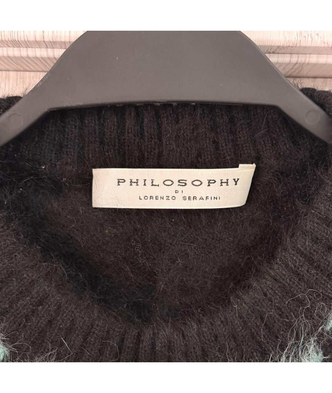 PHILOSOPHY DI LORENZO SERAFINI Черный джемпер / свитер, фото 5