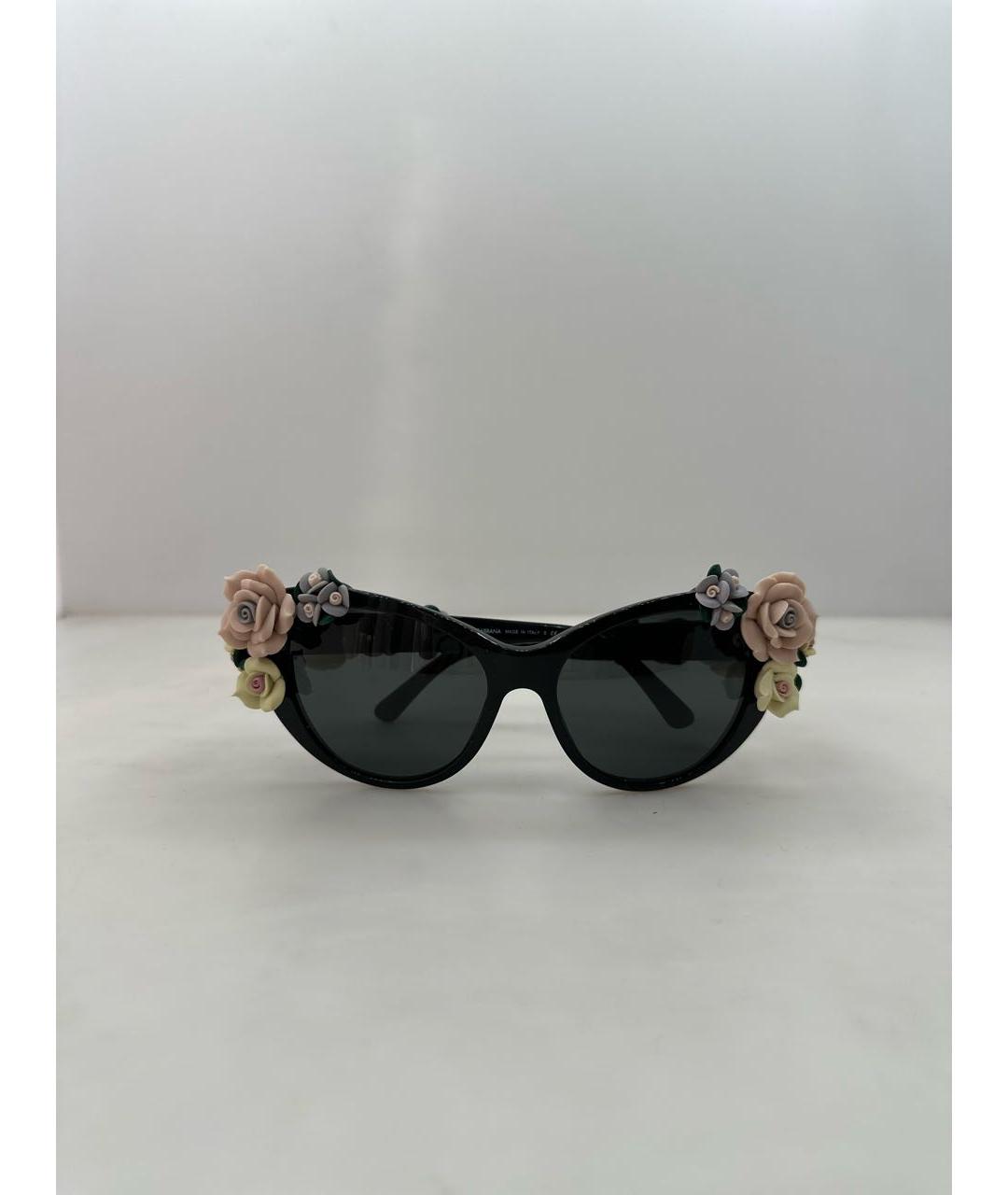 DOLCE&GABBANA Черные пластиковые солнцезащитные очки, фото 7
