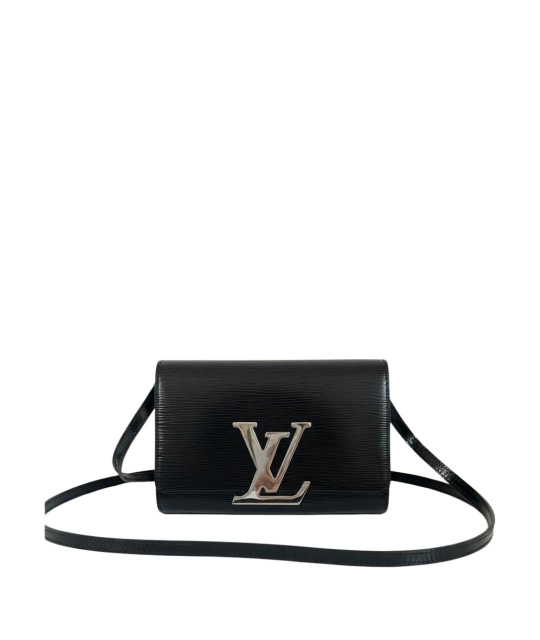 LOUIS VUITTON Черная кожаная сумка через плечо, фото 1