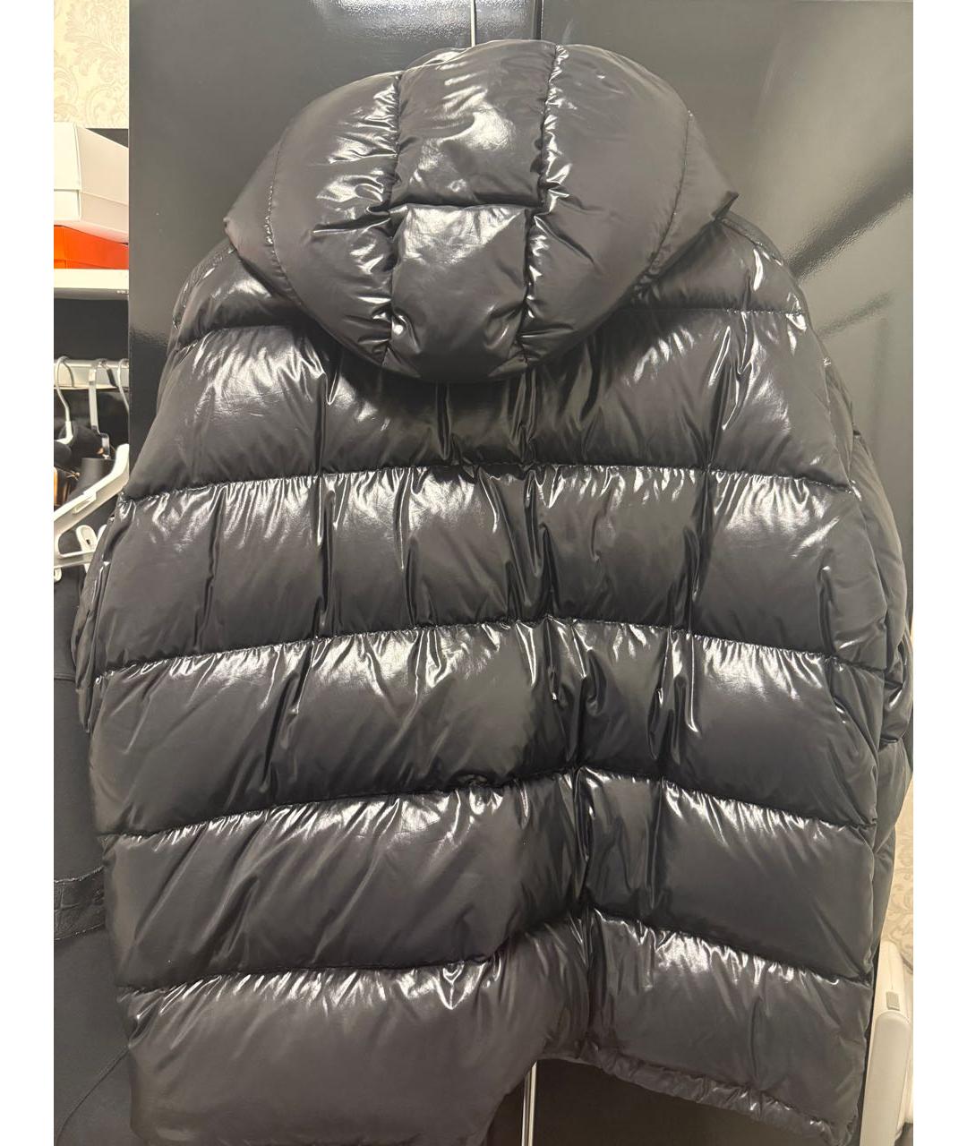 MONCLER Черная полиамидовая куртка, фото 2