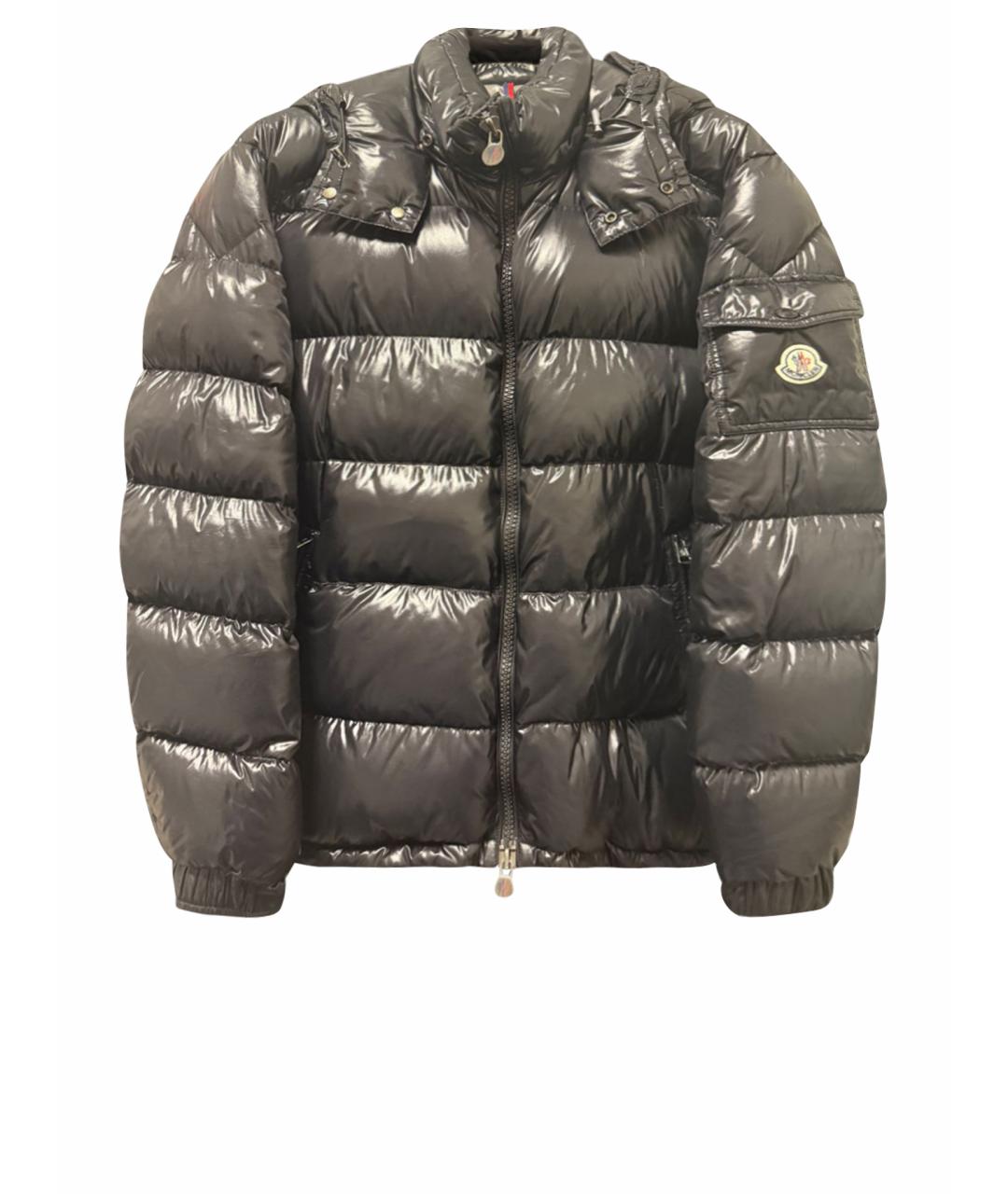 MONCLER Черная полиамидовая куртка, фото 1