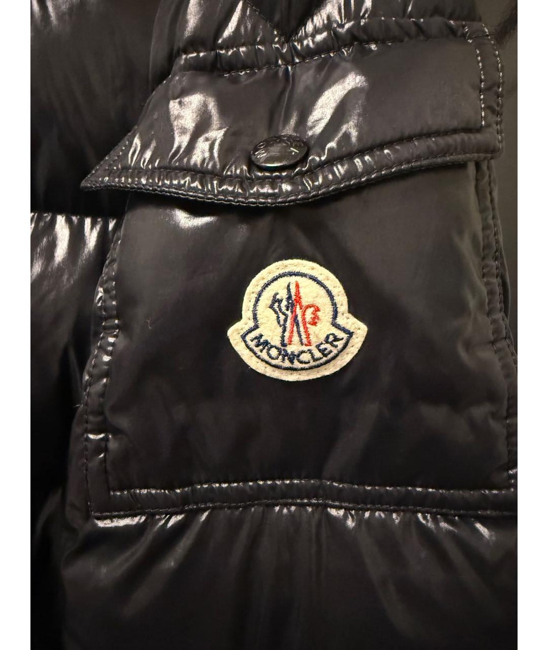 MONCLER Черная полиамидовая куртка, фото 3