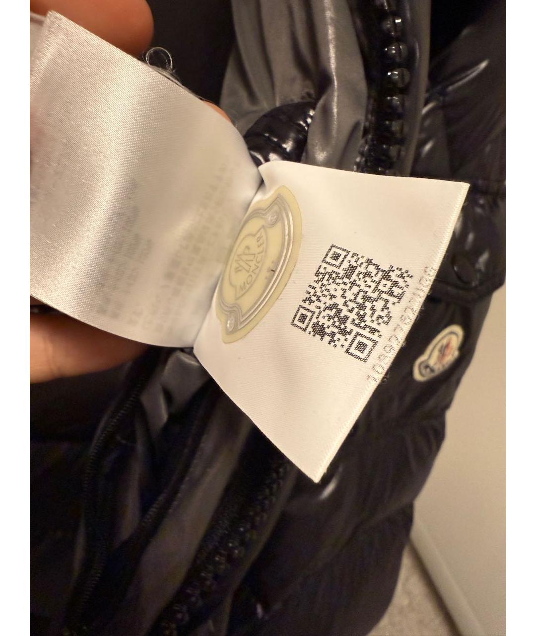 MONCLER Черная полиамидовая куртка, фото 7