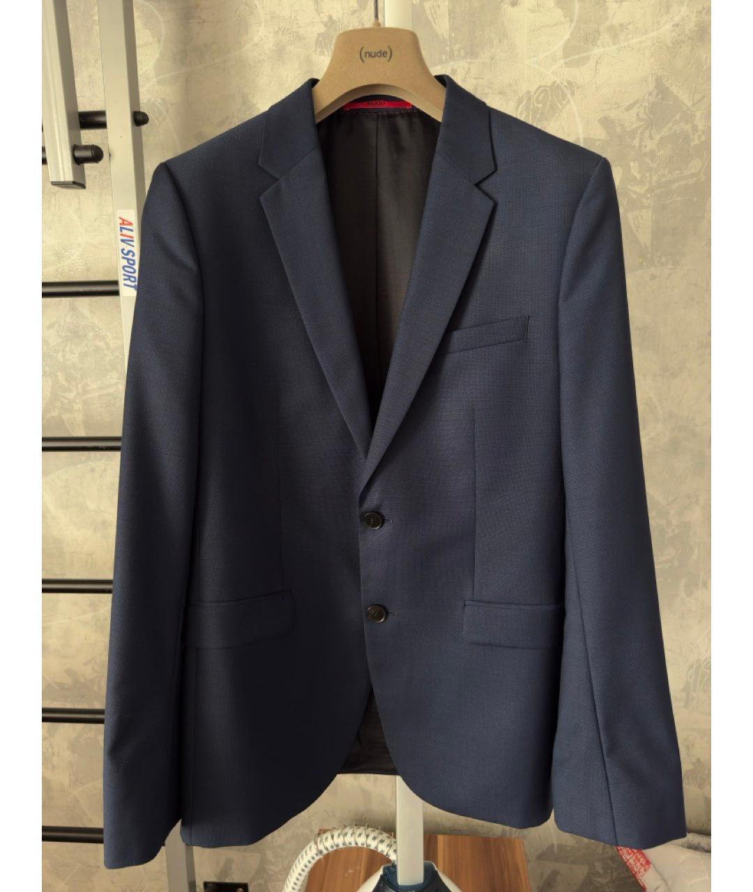 HUGO BOSS Синий классический костюм, фото 10