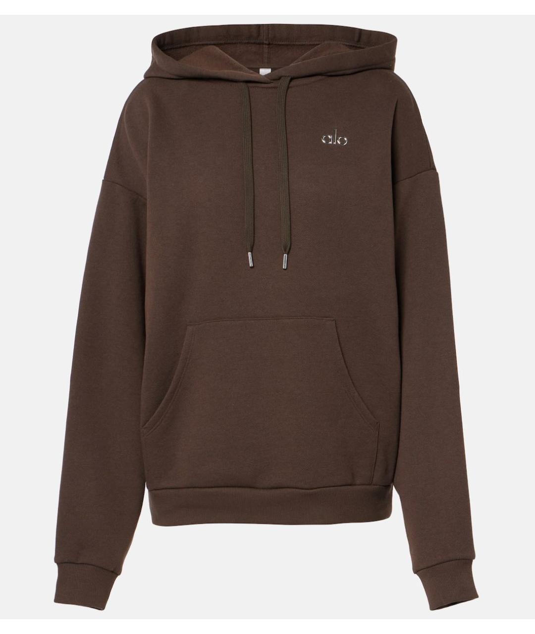 ALO YOGA Коричневый хлопковый костюм с брюками, фото 7