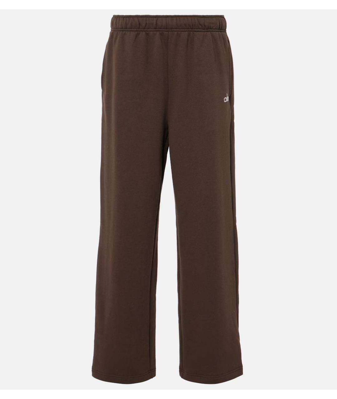 ALO YOGA Коричневый хлопковый костюм с брюками, фото 2