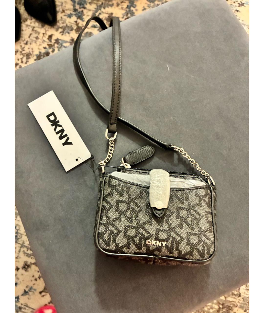 DKNY Серая сумка через плечо, фото 5
