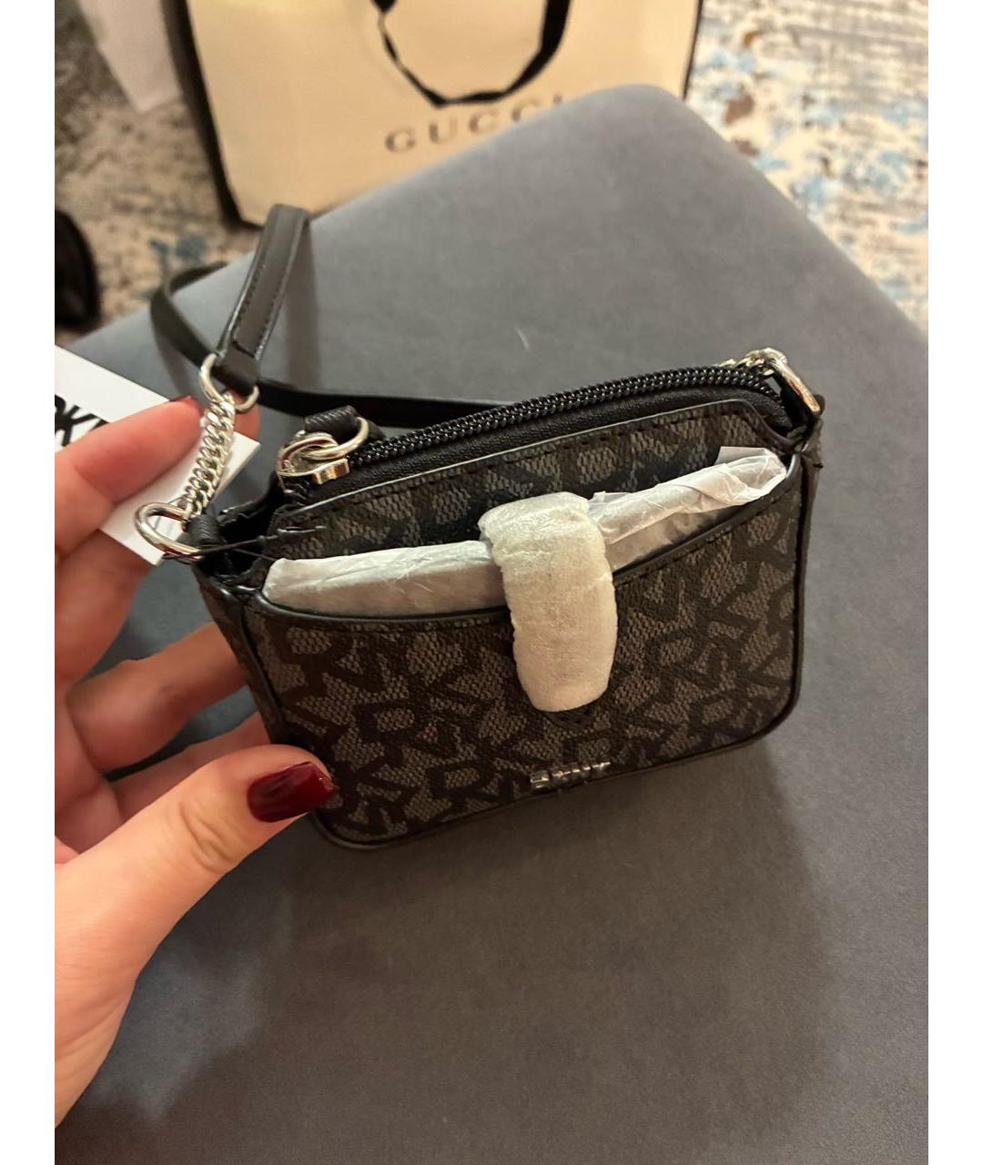 DKNY Серая сумка через плечо, фото 2
