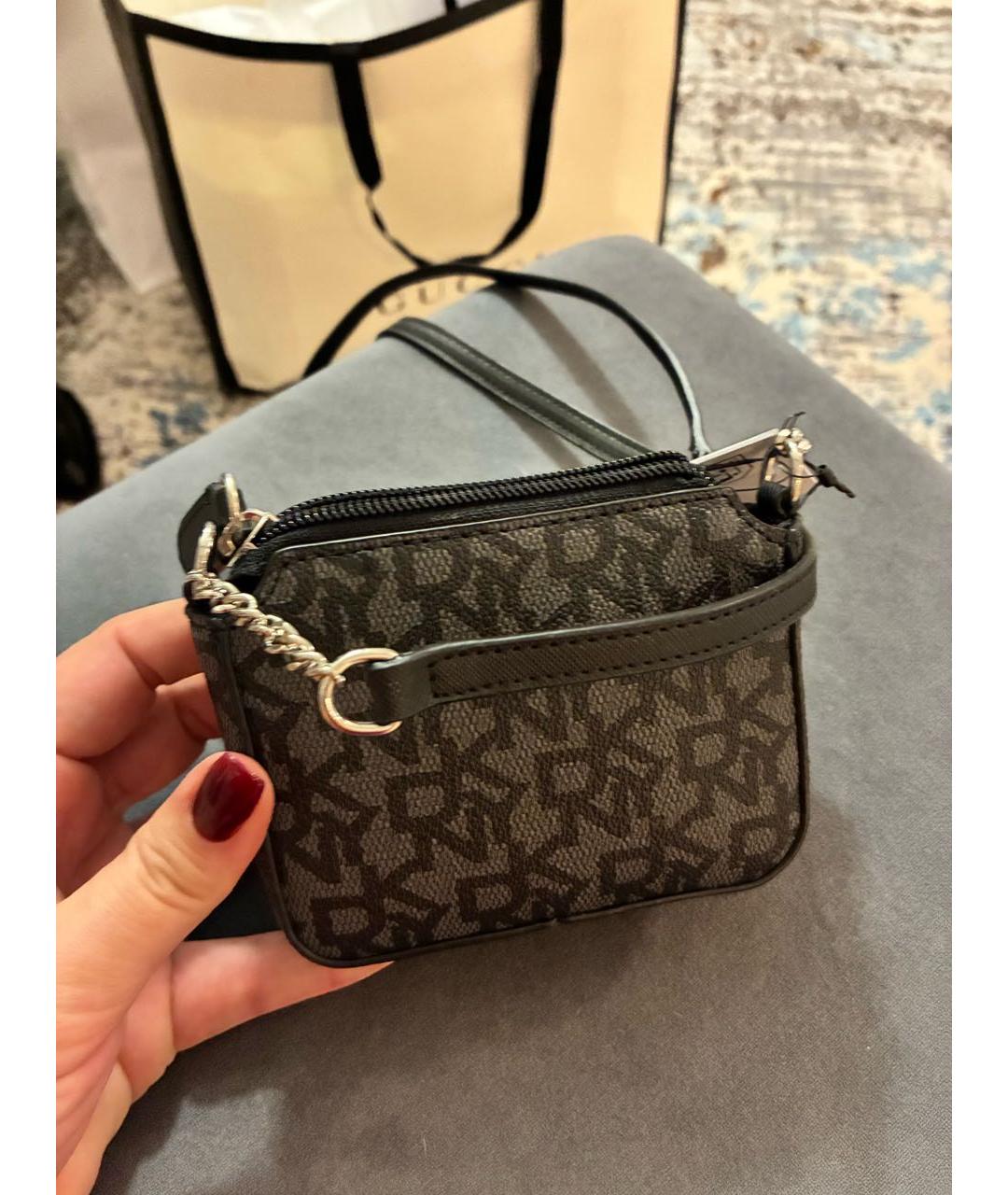 DKNY Серая сумка через плечо, фото 3