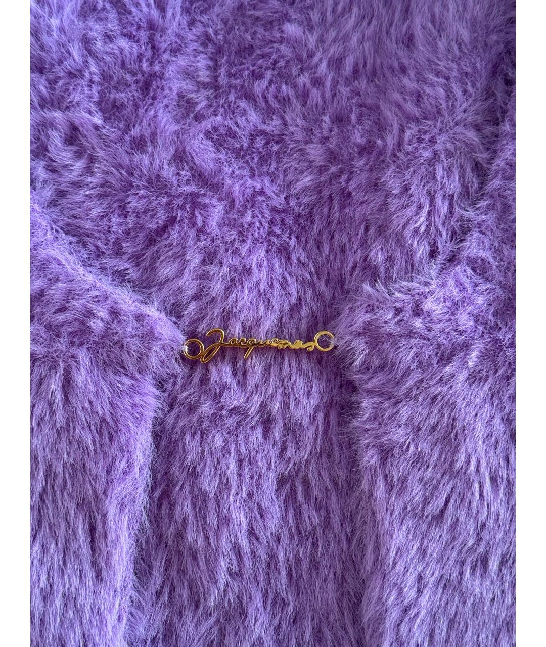 JACQUEMUS Фиолетовый полиамидовый кардиган, фото 4