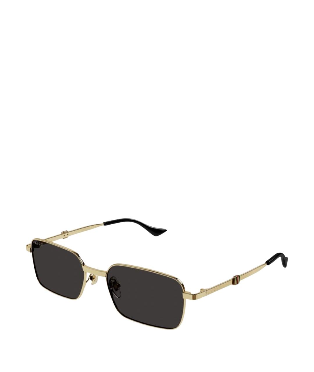 GUCCI Антрацитовые металлические солнцезащитные очки, фото 1