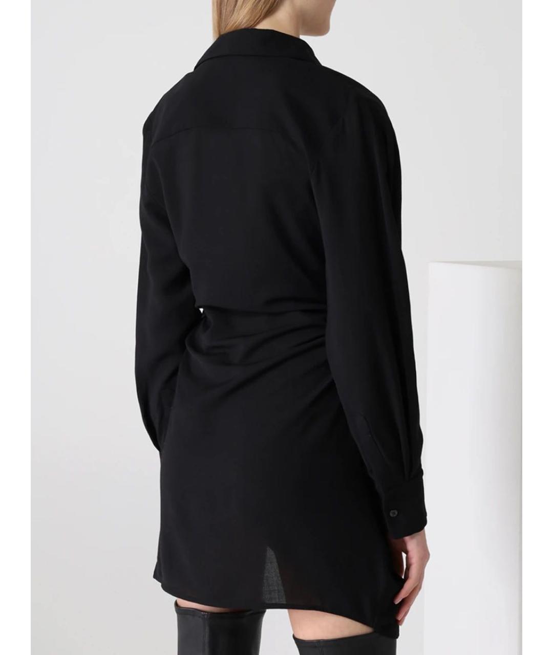 JACQUEMUS Черное вискозное вечернее платье, фото 3