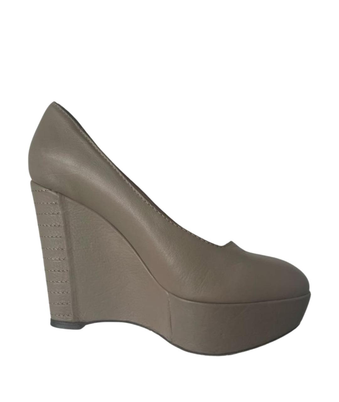 ESCADA Серые кожаные туфли, фото 1