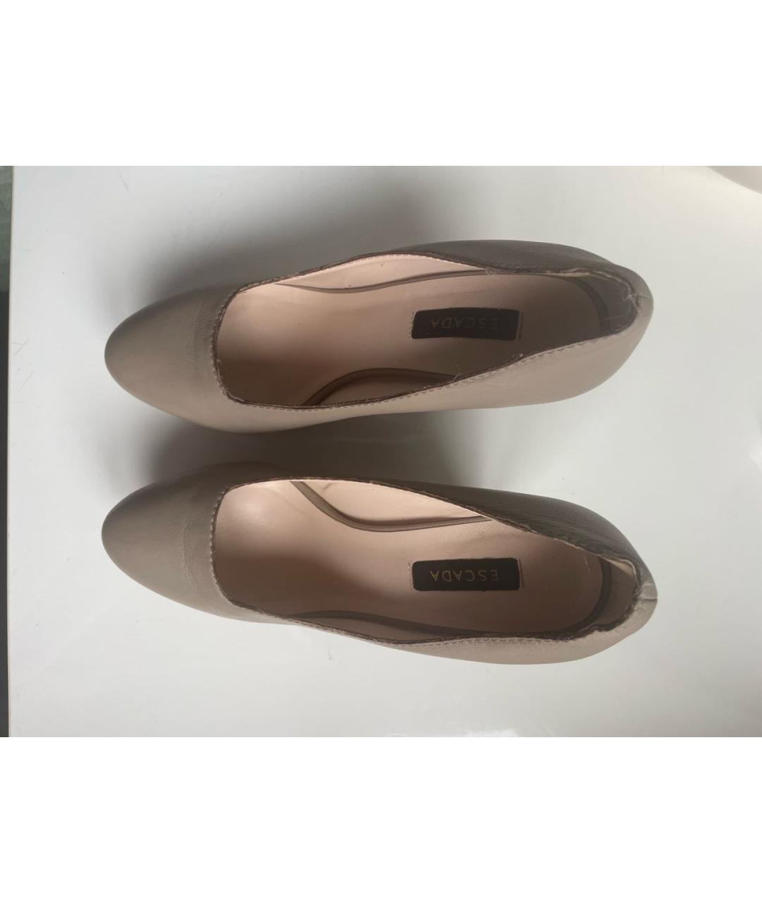 ESCADA Серые кожаные туфли, фото 3