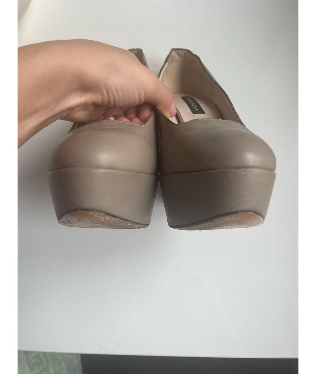 ESCADA Серые кожаные туфли, фото 2