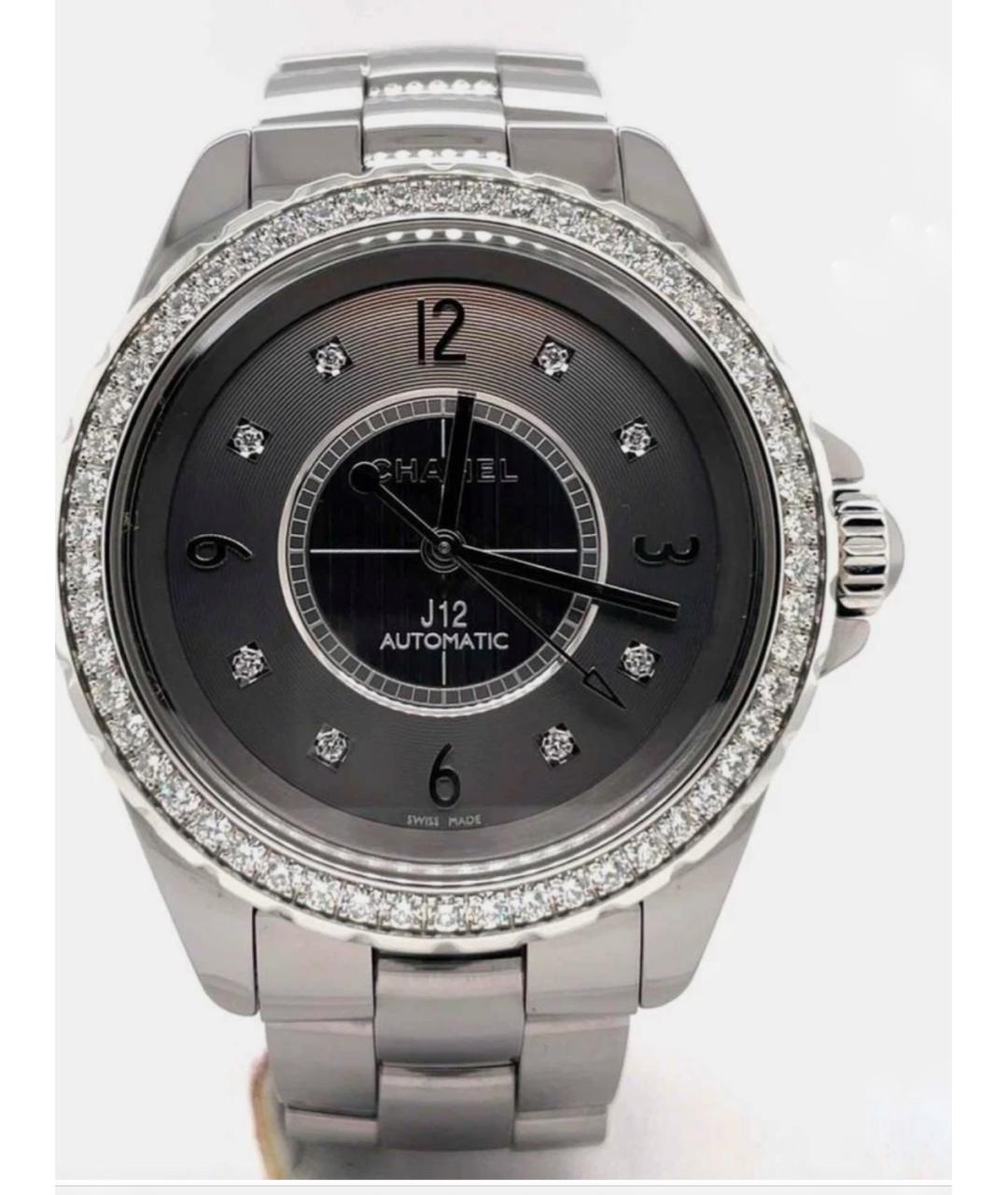 CHANEL Серебряные титановые часы, фото 4