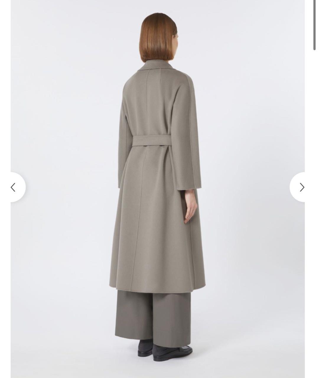 'S MAX MARA Серое шерстяное пальто, фото 3