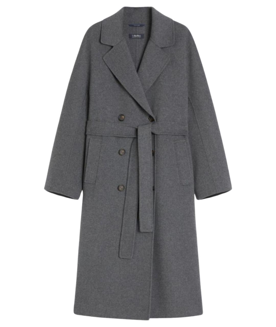 'S MAX MARA Серое шерстяное пальто, фото 1