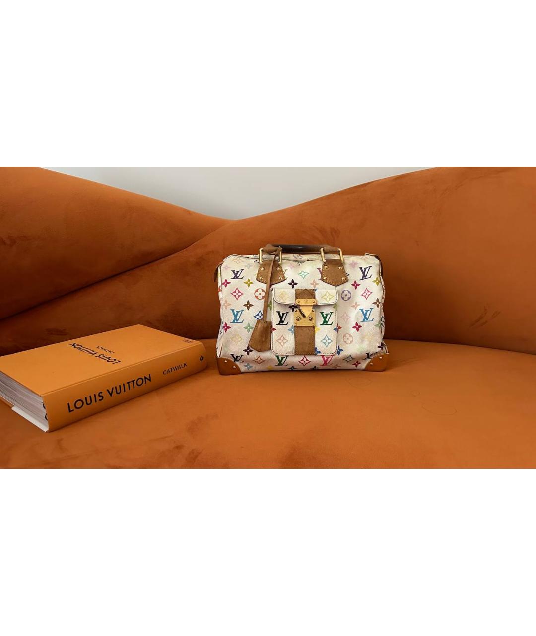 LOUIS VUITTON Белая сумка с короткими ручками, фото 2