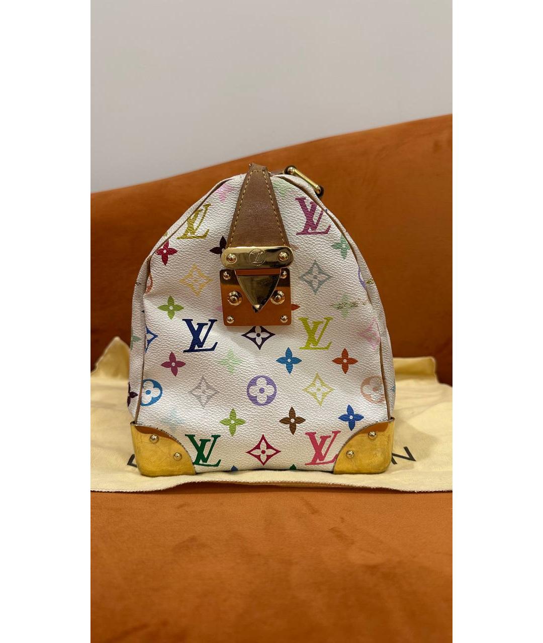 LOUIS VUITTON Белая сумка с короткими ручками, фото 7
