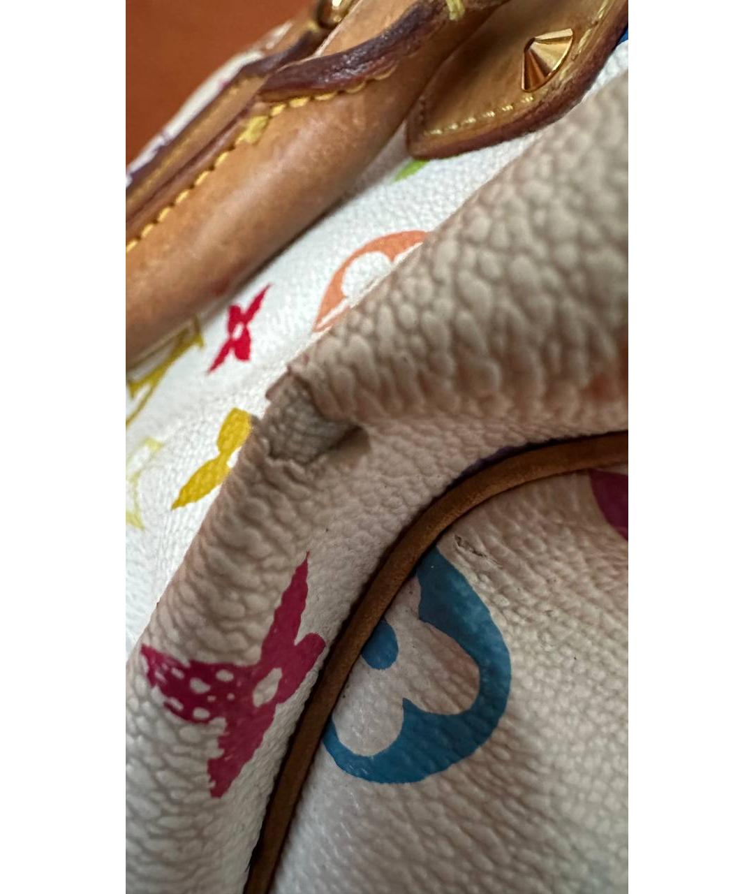 LOUIS VUITTON Белая сумка с короткими ручками, фото 6