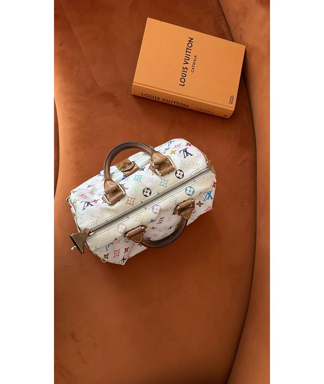 LOUIS VUITTON Белая сумка с короткими ручками, фото 5