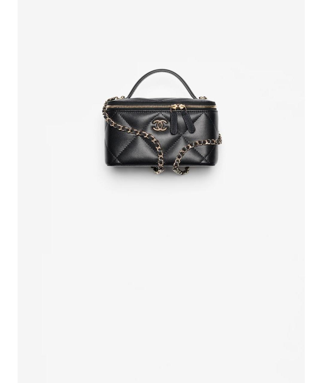 CHANEL Черная кожаная сумка через плечо, фото 4