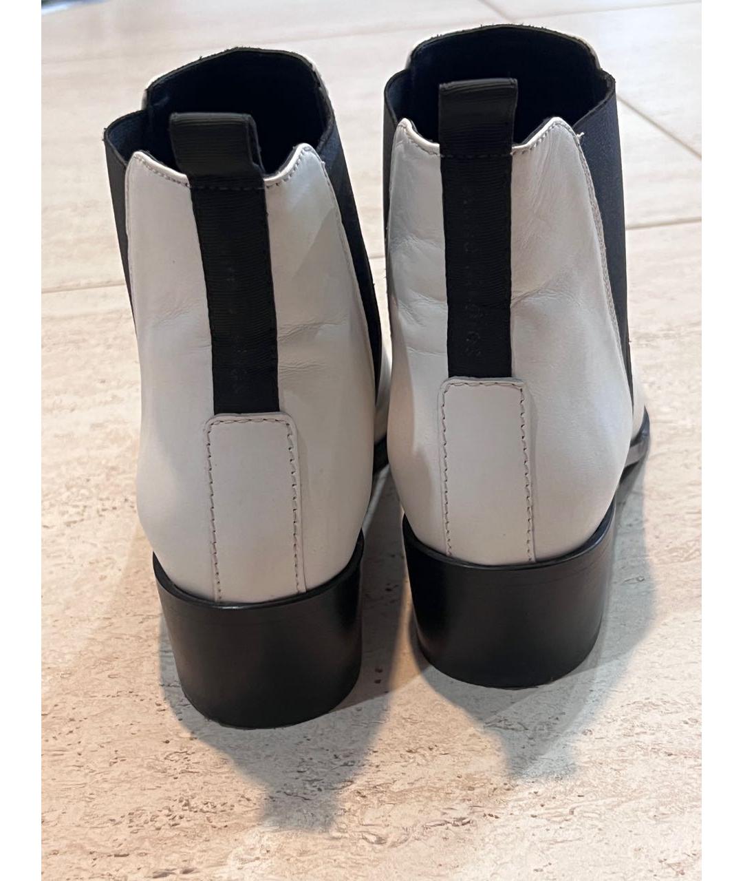 ACNE STUDIOS Белые кожаные полусапоги, фото 5