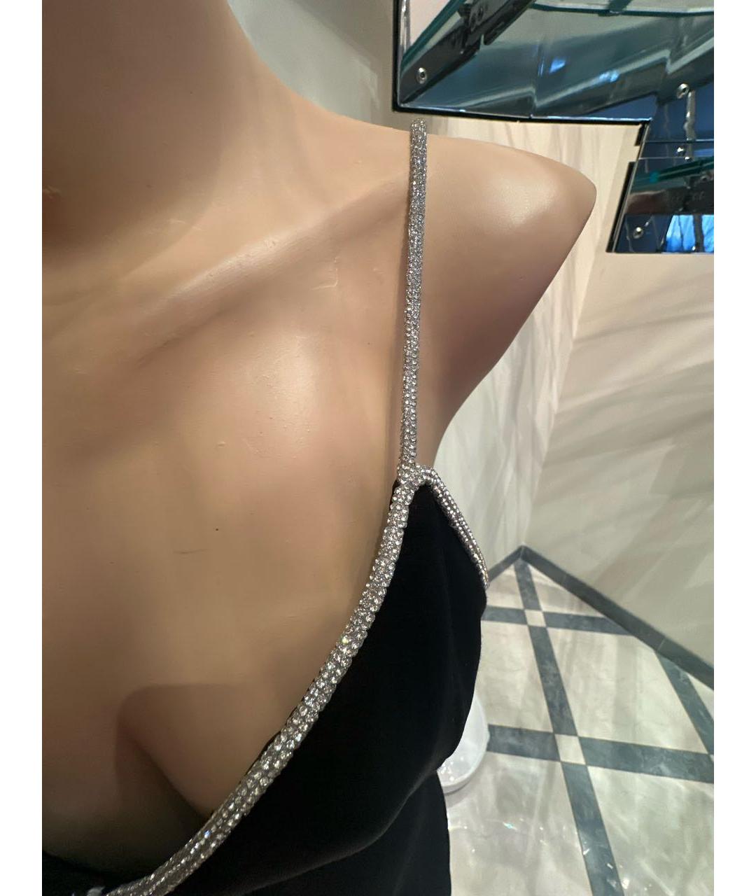 ALICE+OLIVIA Черное полиэстеровое вечернее платье, фото 4