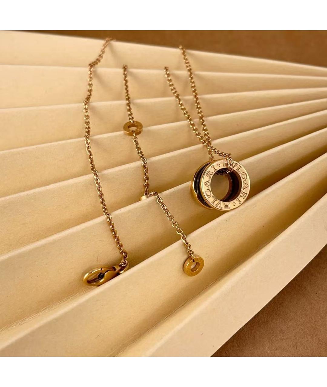 BVLGARI Золотое колье из розового золота, фото 6