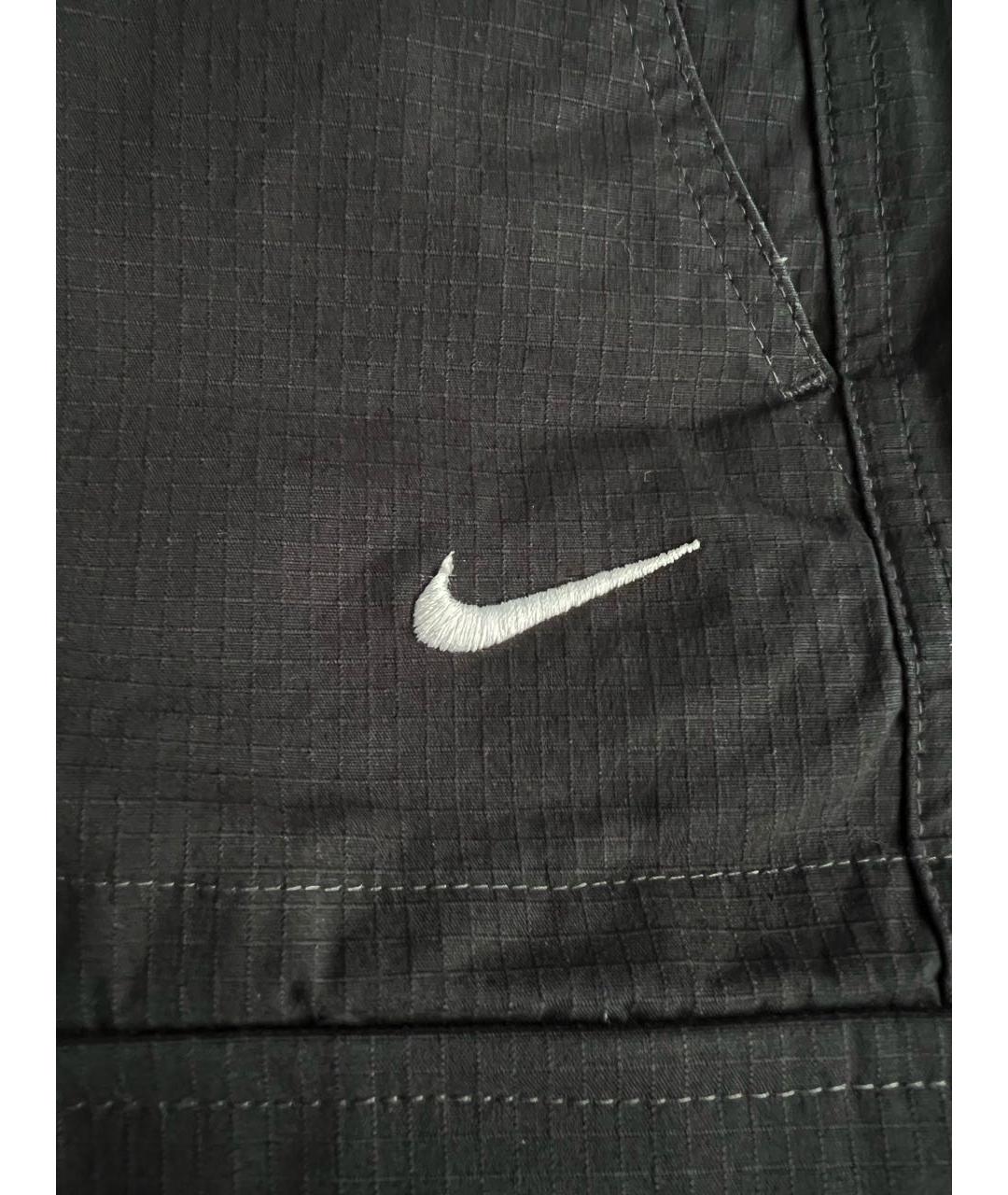 NIKE Черные хлопковые повседневные брюки, фото 4