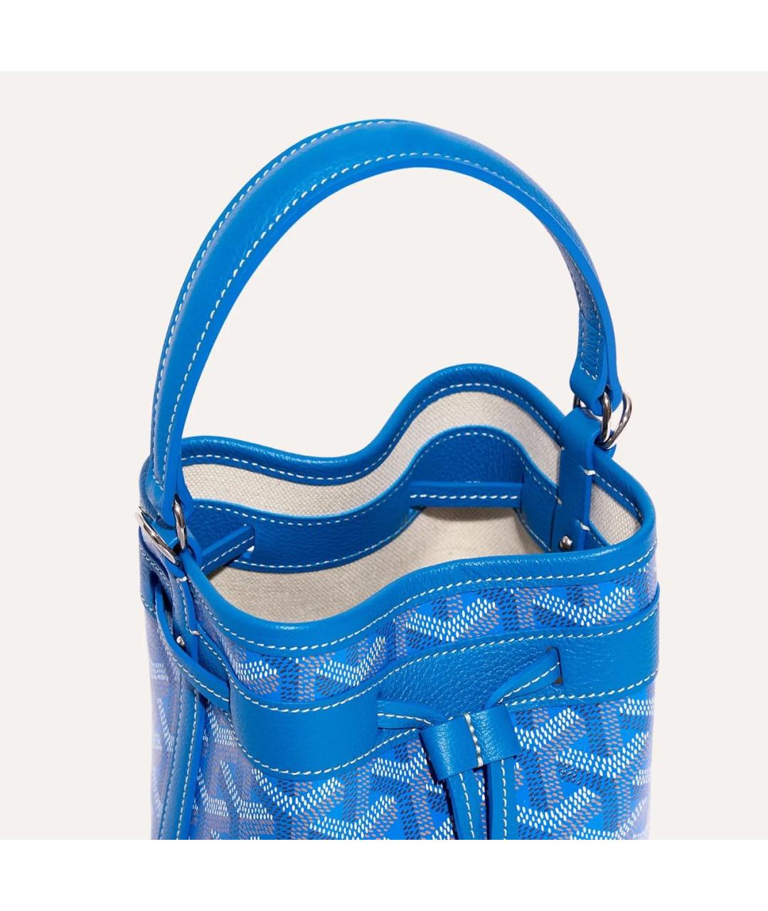 GOYARD Синяя кожаная сумка через плечо, фото 3