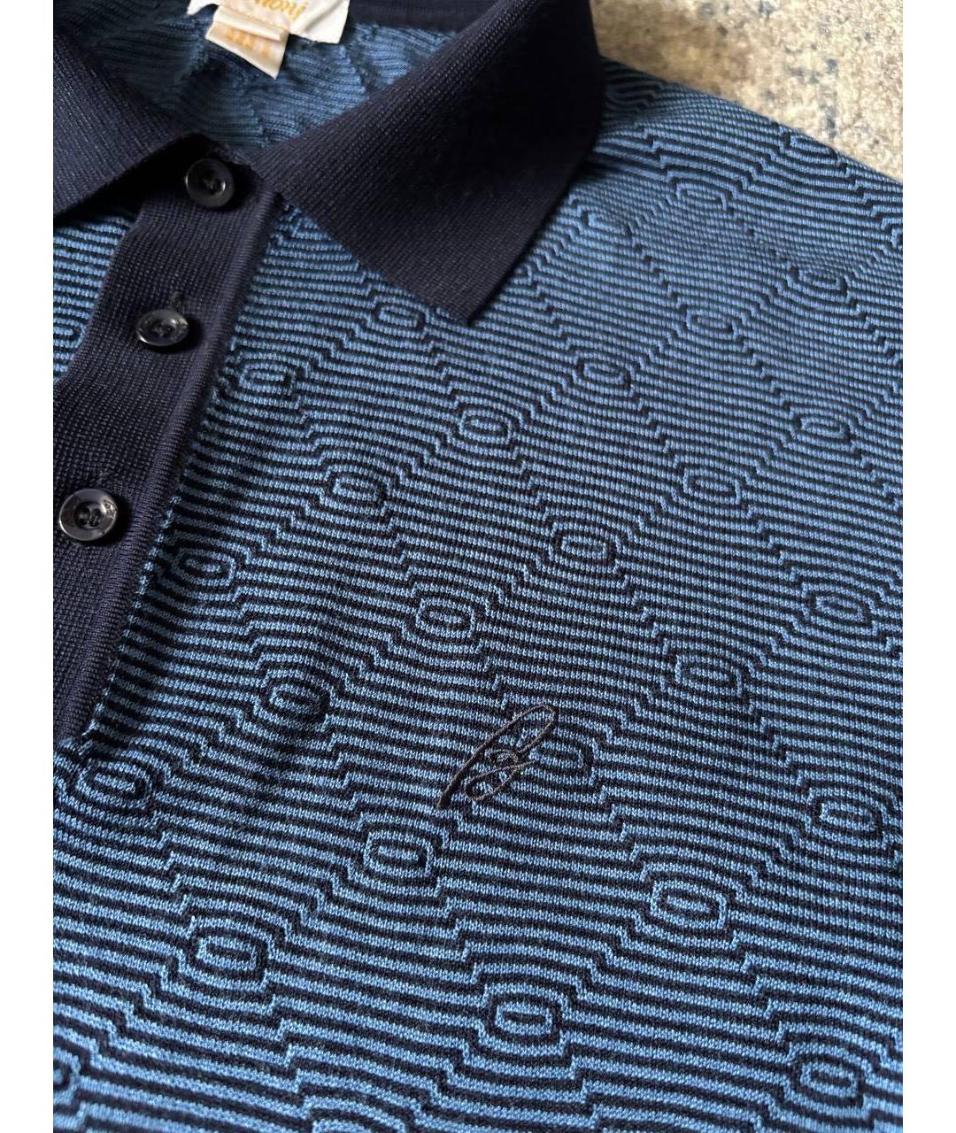 BRIONI Синяя шелковая кэжуал рубашка, фото 2
