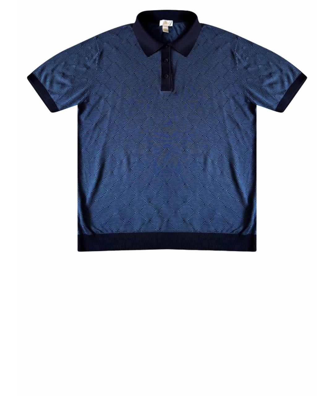 BRIONI Синяя шелковая кэжуал рубашка, фото 1