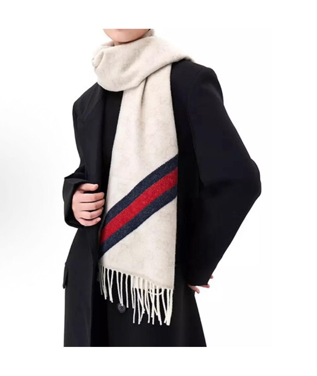 GUCCI Шерстяной шарф, фото 2