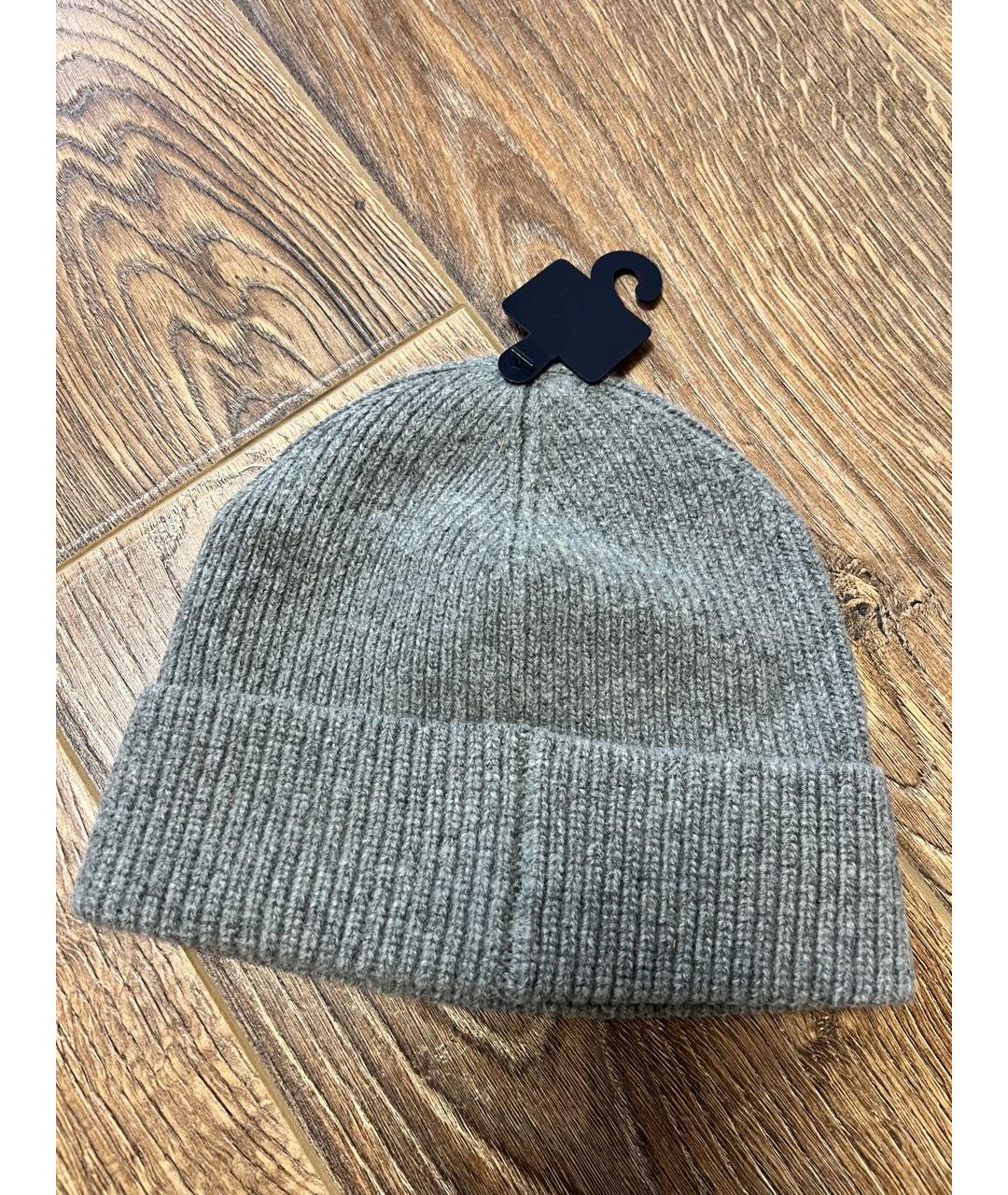 POLO RALPH LAUREN Серая шерстяная шапка, фото 2